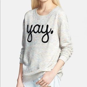 Minkpink “Yay.” Sweatshirt